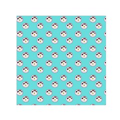 English Breakfast Aqua Small Satin Scarf (square) by snowwhitegirl