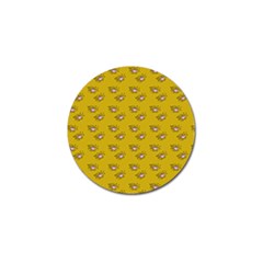 Zodiac Bat Pink Yellow Golf Ball Marker (4 Pack)