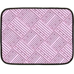 Wood Texture Diagonal Weave Pastel Double Sided Fleece Blanket (mini) 