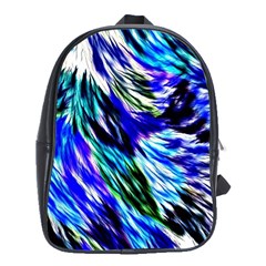 Abstract Background Blue White School Bag (xl) by Alisyart