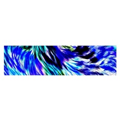 Abstract Background Blue White Satin Scarf (oblong)