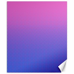 Dot Background Pattern Halftone Canvas 8  X 10  by Bajindul