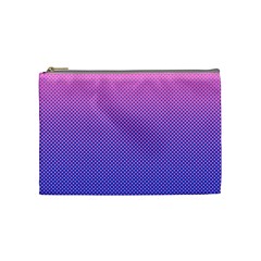 Dot Background Pattern Halftone Cosmetic Bag (medium)