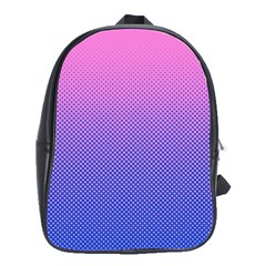 Dot Background Pattern Halftone School Bag (large)