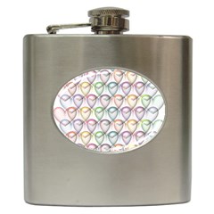 Valentine Hearts Hip Flask (6 Oz) by HermanTelo