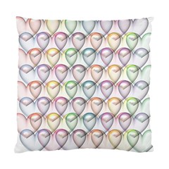 Valentine Hearts Standard Cushion Case (two Sides) by HermanTelo