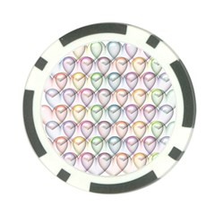 Valentine Hearts Poker Chip Card Guard (10 Pack) by HermanTelo