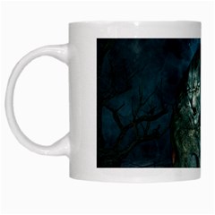 Aweome Troll With Skulls In The Night White Mugs by FantasyWorld7