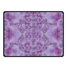 Baroque Fantasy Flowers Ornate Festive Double Sided Fleece Blanket (small)  by pepitasart