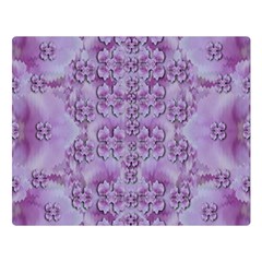 Baroque Fantasy Flowers Ornate Festive Double Sided Flano Blanket (large)  by pepitasart