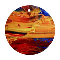 Rainbow Waves Ornament (round) by WILLBIRDWELL