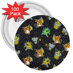 Electric Love  3  Buttons (100 Pack) 