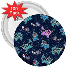 water type 3  Buttons (100 pack) 