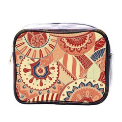 Pop Art Paisley Flowers Ornaments Multicolored 4 Mini Toiletries Bag (one Side)