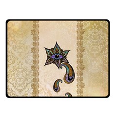 The Fantasy Eye, Mandala Design Double Sided Fleece Blanket (small)  by FantasyWorld7