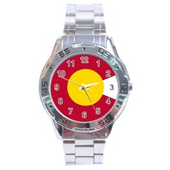 Colorado State Flag Symbol Stainless Steel Analogue Watch by FlagGallery