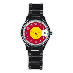 Colorado State Flag Symbol Stainless Steel Round Watch by FlagGallery