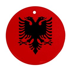 Albania Flag Round Ornament (two Sides) by FlagGallery