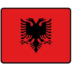 Albania Flag Double Sided Fleece Blanket (medium)  by FlagGallery