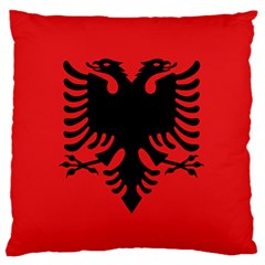 Albania Flag Large Flano Cushion Case (two Sides) by FlagGallery