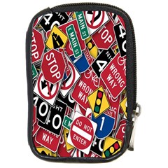 Road Signs Compact Camera Leather Case