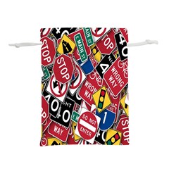 Road Signs Lightweight Drawstring Pouch (l) by ArtworkByPatrick