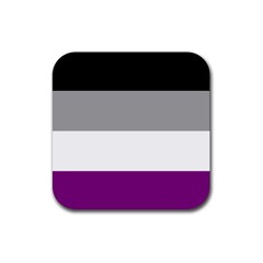 Asexual Pride Flag Lgbtq Rubber Coaster (square)  by lgbtnation