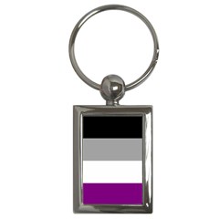 Asexual Pride Flag Lgbtq Key Chain (rectangle) by lgbtnation