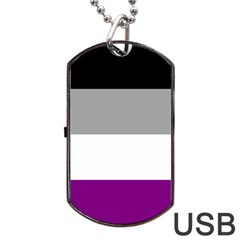 Asexual Pride Flag Lgbtq Dog Tag Usb Flash (two Sides) by lgbtnation