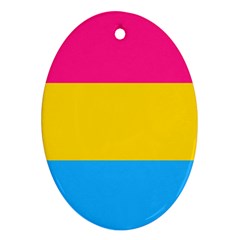 Pansexual Pride Flag Oval Ornament (two Sides) by lgbtnation
