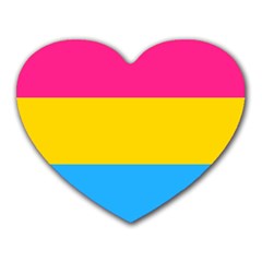 Pansexual Pride Flag Heart Mousepads by lgbtnation