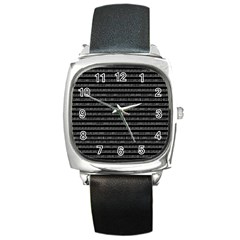 Binary Coding Square Metal Watch by impacteesstreetwearsix