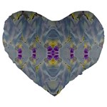 We Are Flower People In Bloom Large 19  Premium Heart Shape Cushions Front