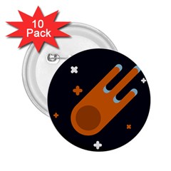 Meteor Meteorite Space Comet 2 25  Buttons (10 Pack)  by Pakrebo