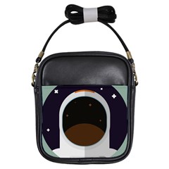 Astronaut Space Astronomy Universe Girls Sling Bag by Pakrebo