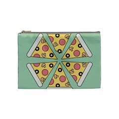 Pizza Slice Food Italian Cosmetic Bag (medium) by Pakrebo