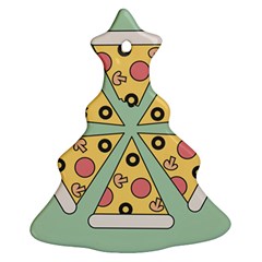 Pizza Slice Food Italian Ornament (christmas Tree)  by Pakrebo