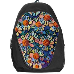 Daisies Flowers Colorful Garden Backpack Bag by Pakrebo