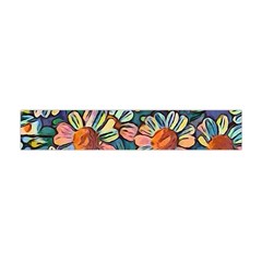 Daisies Flowers Colorful Garden Flano Scarf (mini) by Pakrebo