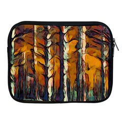 Forest Woods Trees Night Shadows Apple Ipad 2/3/4 Zipper Cases by Pakrebo