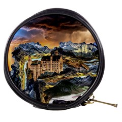 Castle Fantasy Landscape Stormy Mini Makeup Bag by Pakrebo