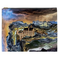 Castle Fantasy Landscape Stormy Cosmetic Bag (xxxl) by Pakrebo