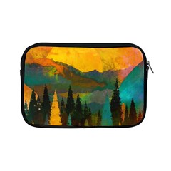 Trees Mountains Sun Sunrise Warm Apple Ipad Mini Zipper Cases by Pakrebo