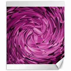 Strudel Magenta Pattern Art Spiral Canvas 20  X 24  by Pakrebo