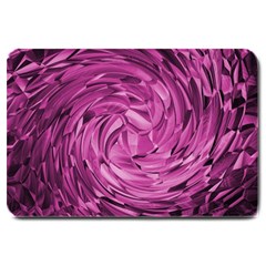 Strudel Magenta Pattern Art Spiral Large Doormat  by Pakrebo