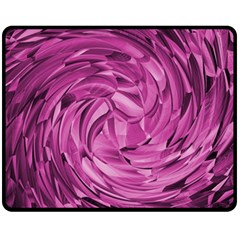 Strudel Magenta Pattern Art Spiral Fleece Blanket (medium)  by Pakrebo