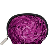 Strudel Magenta Pattern Art Spiral Accessory Pouch (small)