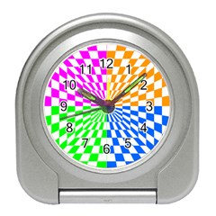 Checkerboard Again 8 Travel Alarm Clock by impacteesstreetwearseven