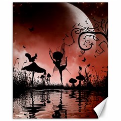 Little Fairy Dancing In The Night Canvas 16  X 20  by FantasyWorld7