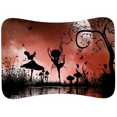 Little Fairy Dancing In The Night Velour Seat Head Rest Cushion by FantasyWorld7